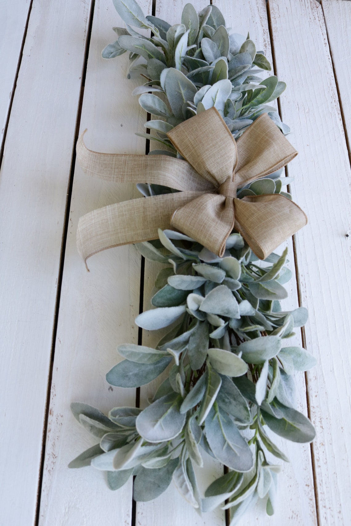 Lambs Ear Swag Farmhouse Decor Year Round Swag Greenery - Etsy