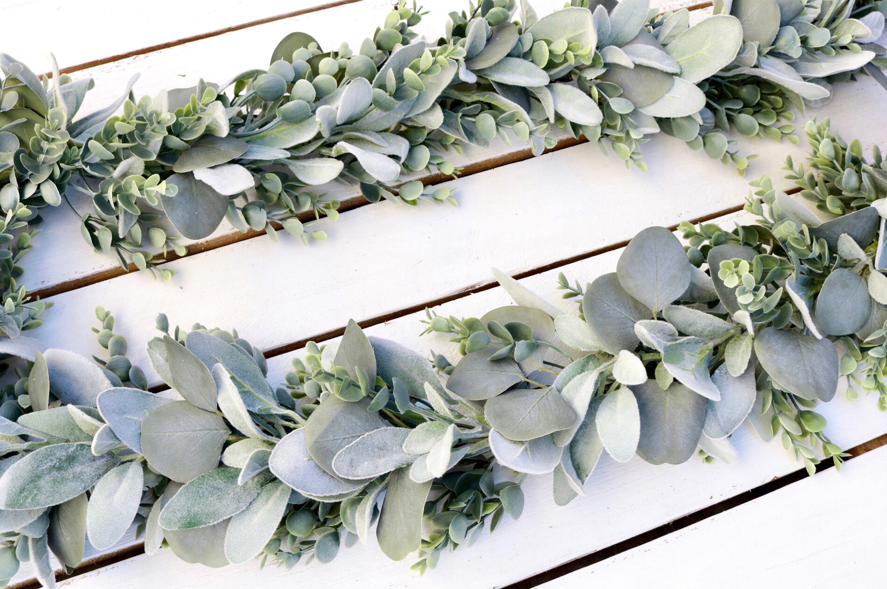 Lambs Ear and Eucalyptus Garland Etsy