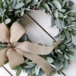 Lamb's Ear Wreath, Farmhouse Wreath, Year Round Wreath, Front Door Wreath, Wedding Wreath, Spring Decor, Winter Wreath, Christmas Wreath image 6