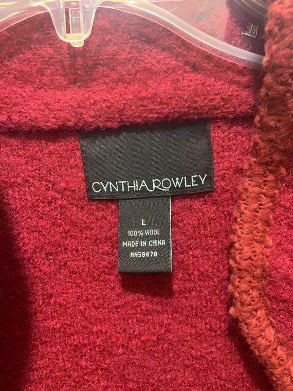 Cynthia Rowley red wool jacket - image 4