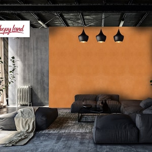 Leather Texture Wallpaper – Peel and Stick or Traditional Wall Covering – Solid Color Mural – Modern Minimalist Wallpaper by ShopyLand, W171