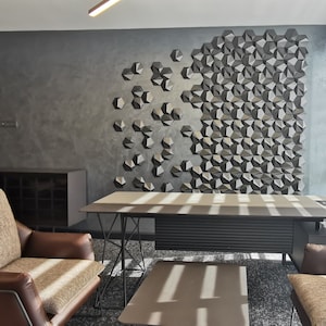 ZETA 3D Wall Panels – Modern DIY Wall Paneling System – Copolymer Decorative Wall Tiles –  3D Wall Decor for Stylish Interiors, DMR005
