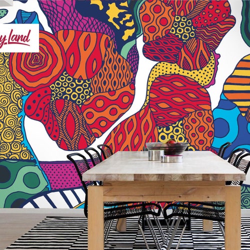 Japanese Style Peel and Stick Wallpaper Harajuku Removable Etsy