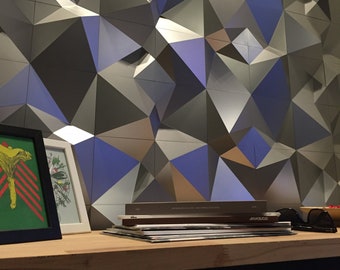 PENTA 3D Wall Panels – Geometric Wall Paneling System – DIY Copolymer Wall Tiles – Modern 3D Wall Decor for Living Room or Office, DMR003