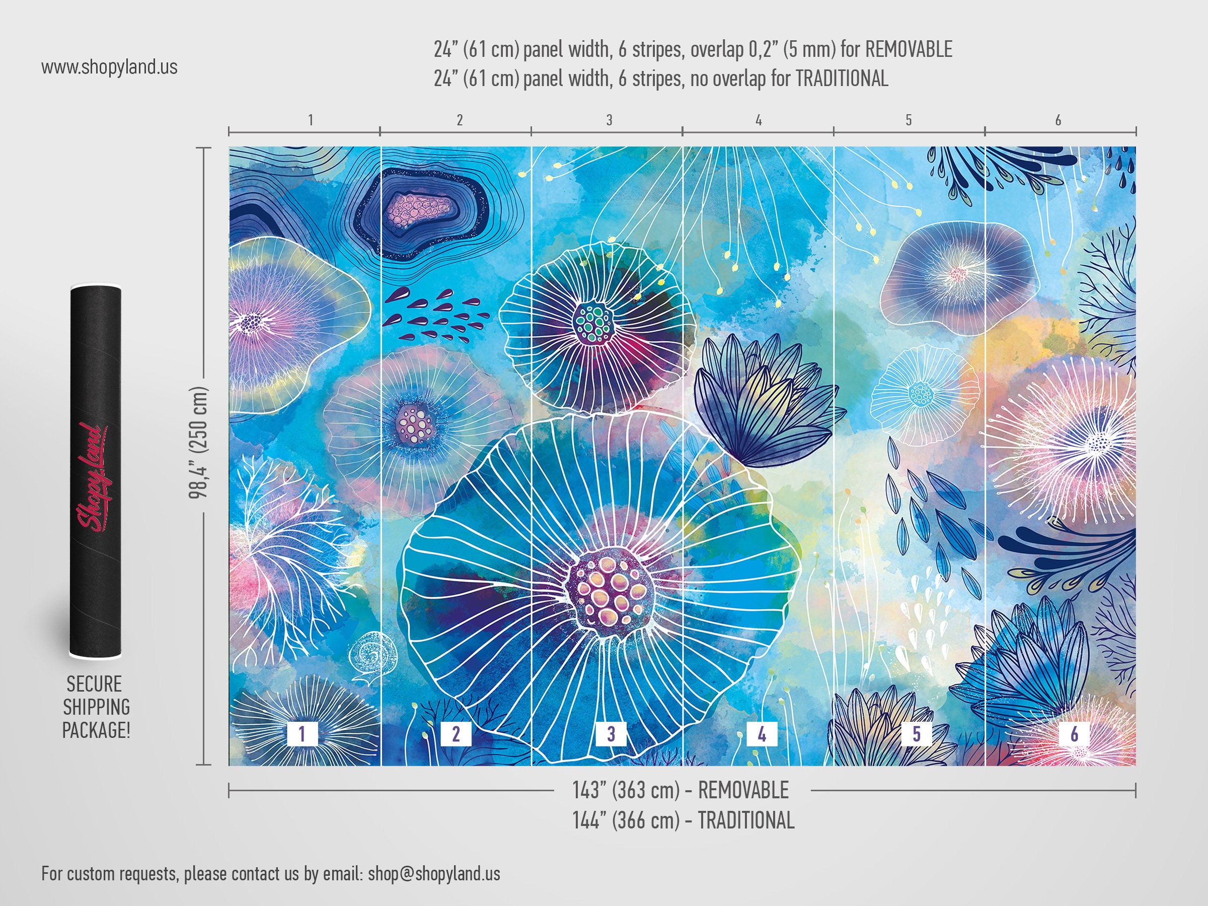 Under the Sea Peel and Stick Wallpaper Removable Wallpaper Etsy