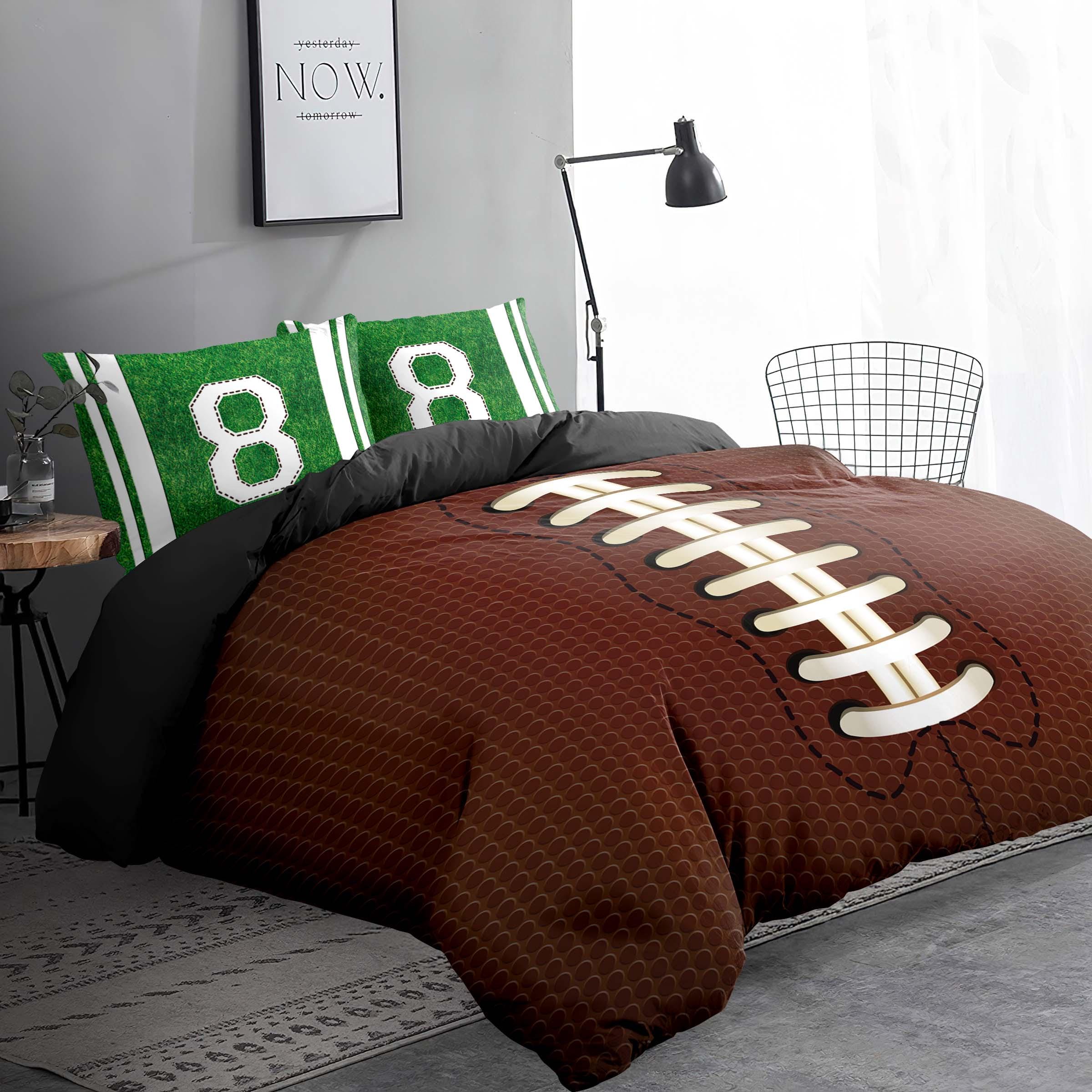 Beddengoed 200 x 220 cm, voetbal, beddengoedset met ritssluiting, voor Beddengoed 200 x 220 cm, voetbal, beddengoedset met ritssluiting, voor