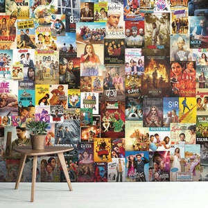 Bollywood Film Poster Abnehmbare Tapete - Indisches Wandbild - Filmposter Traditionelles Wanddekor - Hindi Filme von ShopyLand, W207