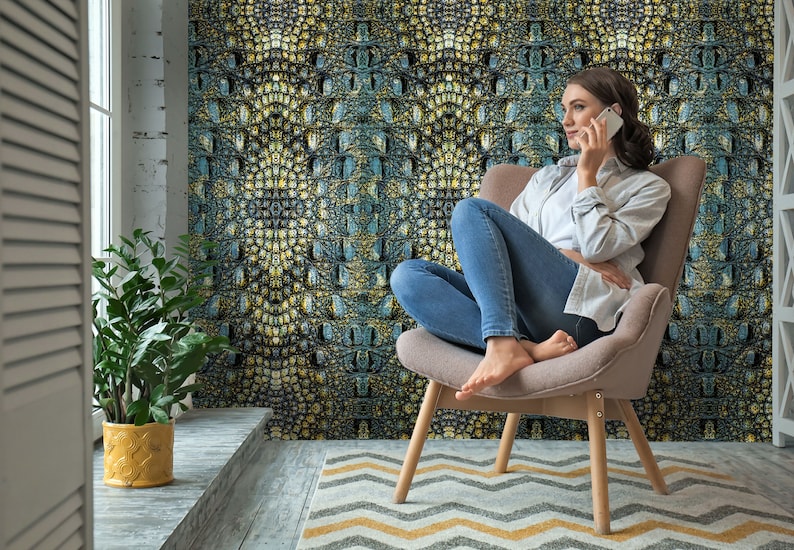 Crocodile Skin Peel and Stick Wallpaper Luxury Removable Etsy