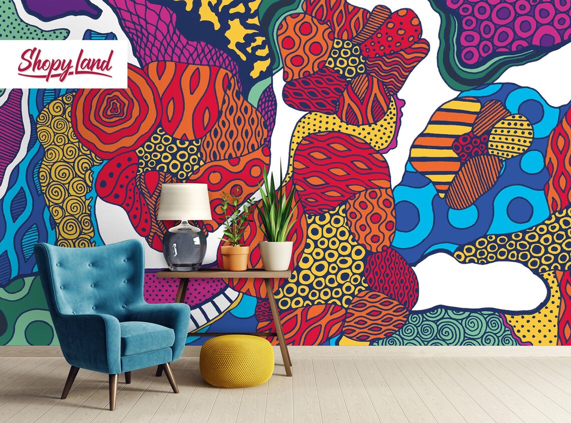 Japanese Style Peel and Stick Wallpaper Harajuku Removable Etsy