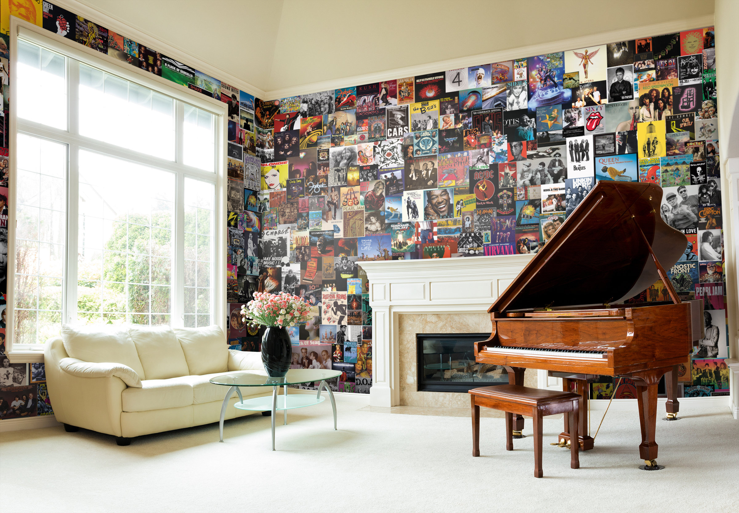 Rock Legends Posters Collage – Hard Rock Wall Mural – Peel&stick