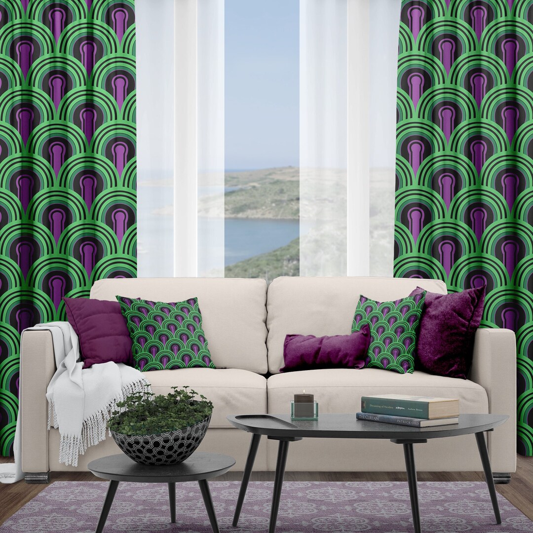 Overlook Hotel Drapery, the Shining Window Curtains, Horror Movie Room