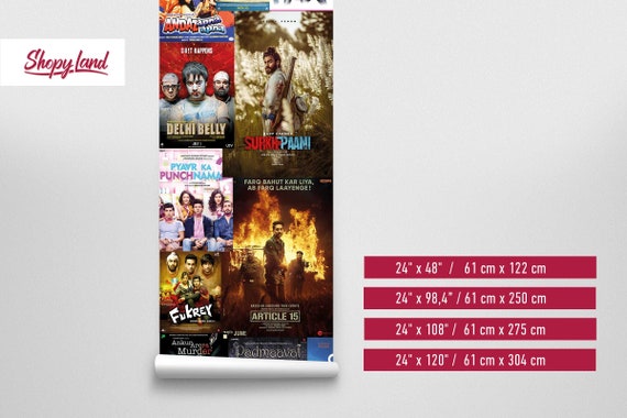 Bollywood Movie Posters Removable Wallpaper Indian Wall - Etsy Bollywood Movie Posters Removable Wallpaper Indian Wall - Etsy