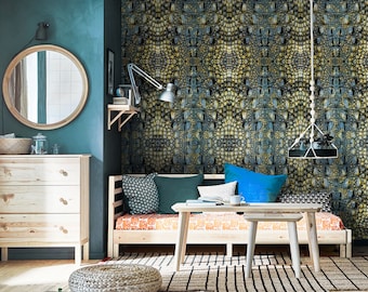 Crocodile Skin Wallpaper - Peel&Stick or Non-pasted -  Luxury Animal Print Wall Mural - Alligator Textured Wallcovering by ShopyLand, W146