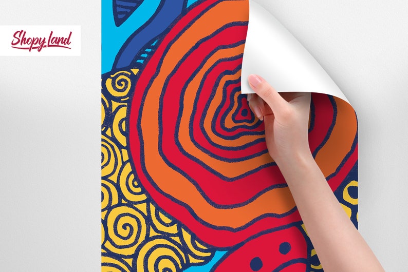 Japanese Style Peel and Stick Wallpaper Harajuku Removable Etsy