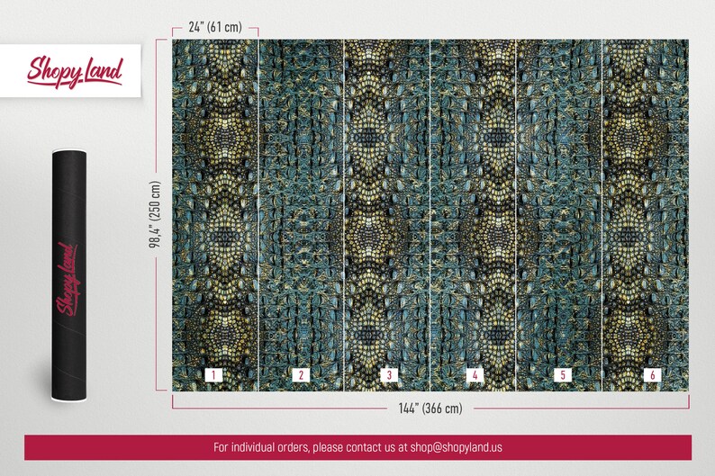 Crocodile Skin Peel and Stick Wallpaper Luxury Removable Etsy