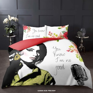 Duvet Cover Singer No Good – Vintage Bedding Set – Pop Star Comforter Set – Music Icon Bedroom Decor by ShopyLand, B04
