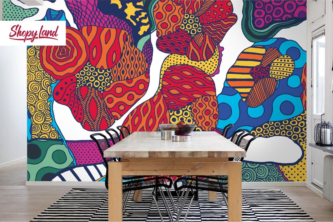 Japanese Style Peel and Stick Wallpaper Harajuku Removable Etsy