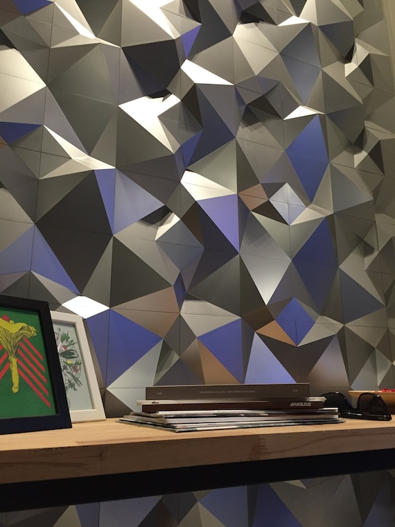 Geometric 3D Wall Panels PENTA / Modern DIY Accent Wall / Decorative Tiles