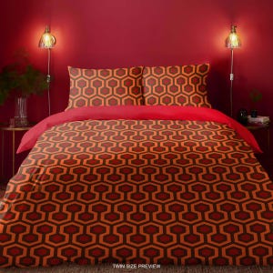 Horror Bedding Set – Spooky Duvet Cover – Classic Horror Movie Comforter – Redrum Bed Covering by ShopyLand, B250