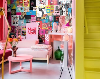 Fashion Magazine Wallpaper / Aesthetic Photo Collage Wall / DIY Wall decor