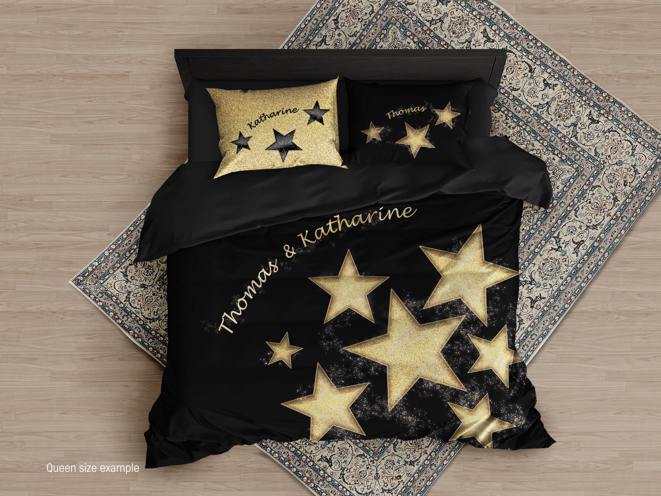 lv11 louis vuitton custom bedding set #1 (duvet cover & pillowcases)