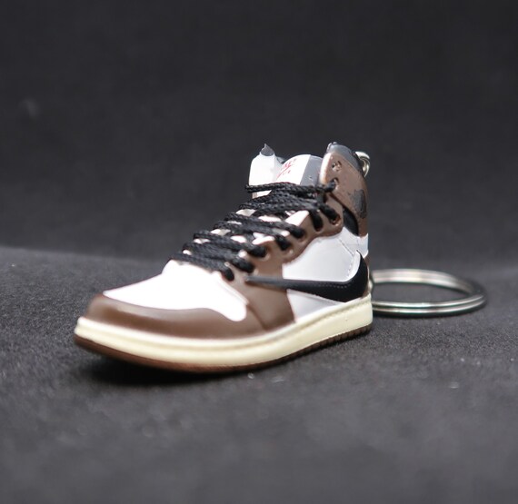 Mini Air Jordan 1 Travis Scott Keychain Sneakers Keyring - Etsy
