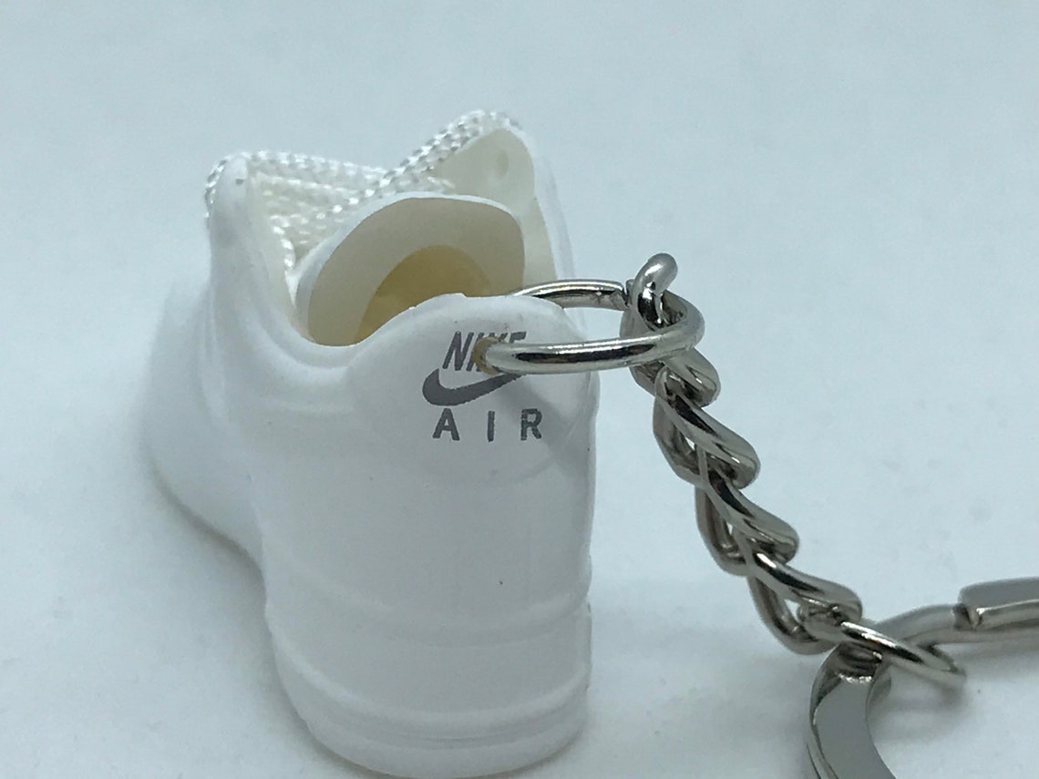 Mini Air Force 1 Keychain Sneakers Keyring Trainers white Etsy