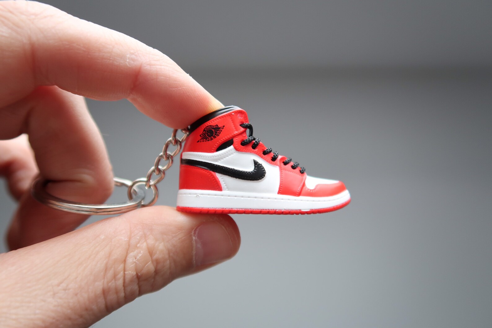 Mini Air Jordan 1 Chicago Keychain Sneakers Keyring Trainers Etsy UK