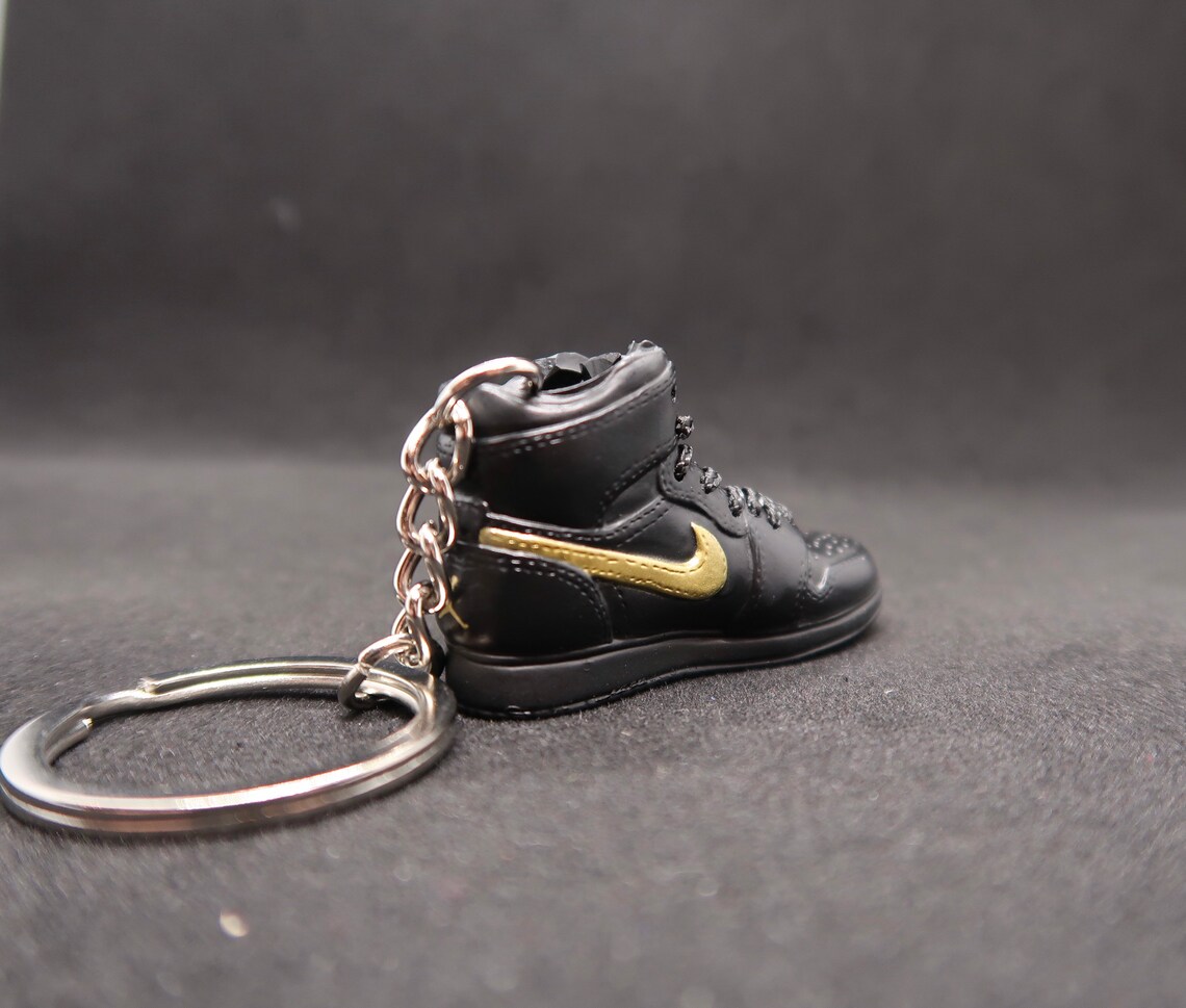 Mini Air Jordan 1 Keychain Sneakers Keyring Trainer black & Etsy