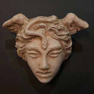 Medusa Parvos, Sculpture, Handmade, Wall Sculpture, Wall Decor, Wall Decoration, Gorgo, Sculpture, Wall Sculpture, Art, Ozan Varel, Medusa