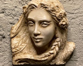 Thaleia Antique Roman Woman Sculpture, Handmade Decorative Statue, Mythological Female Figure, Collectible Piece, Art, Home & Office Decor