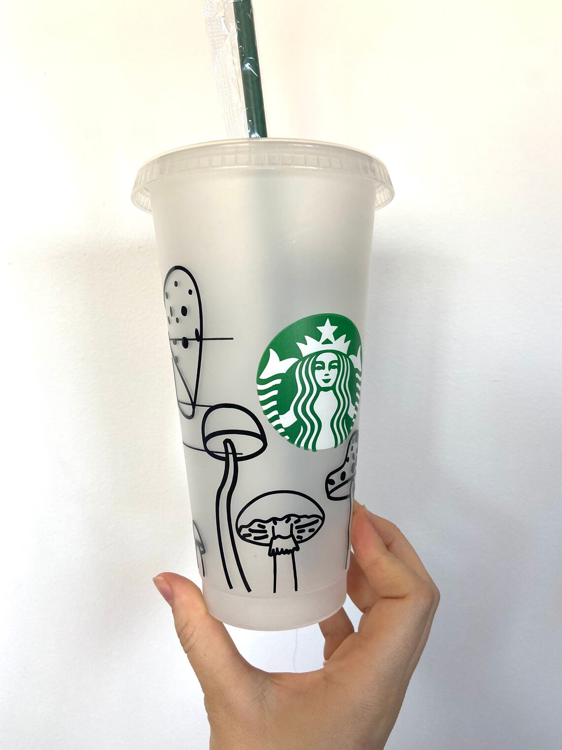 starbucks mushroom glass