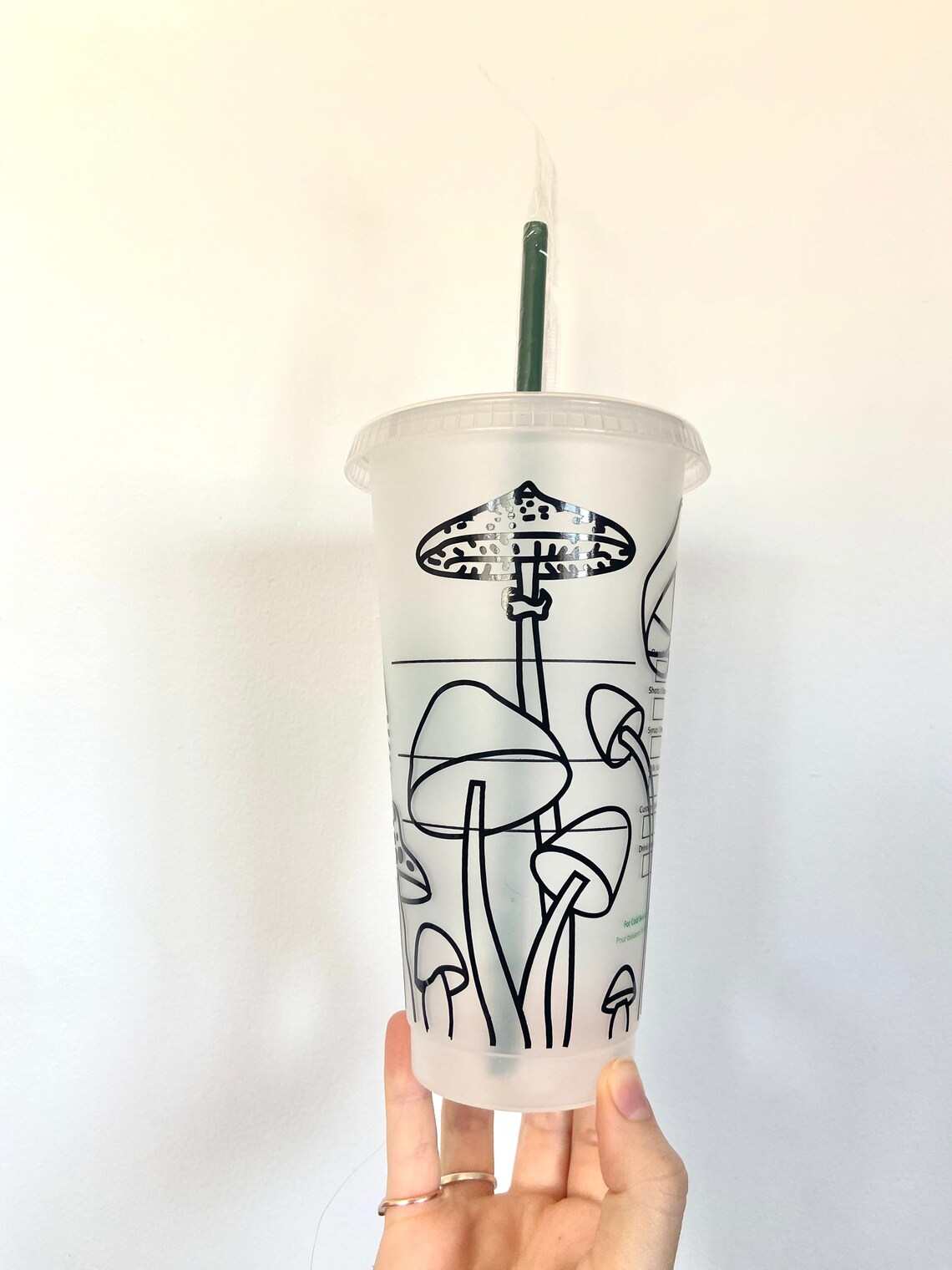 starbucks mushroom glass