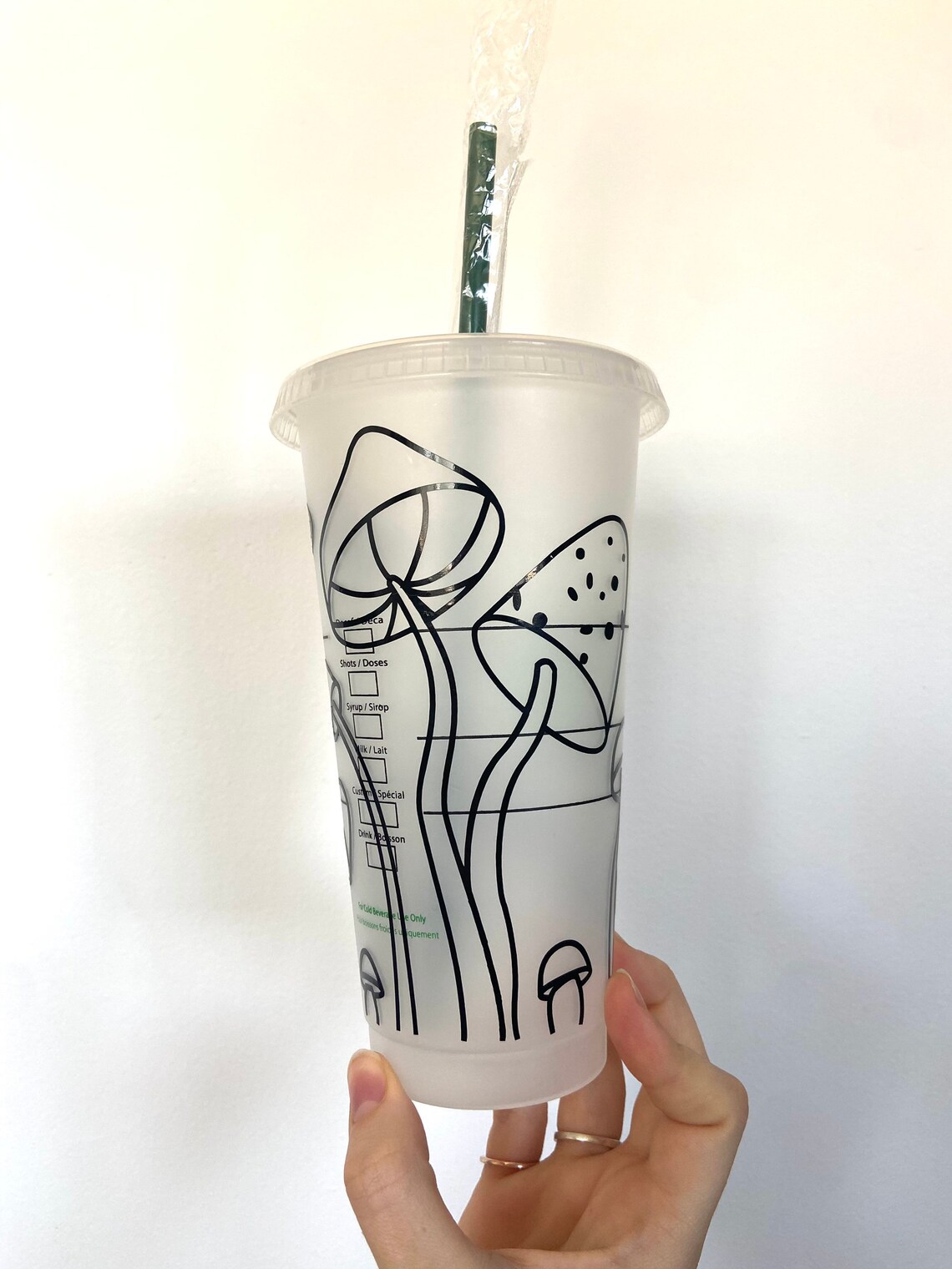 starbucks mushroom glass