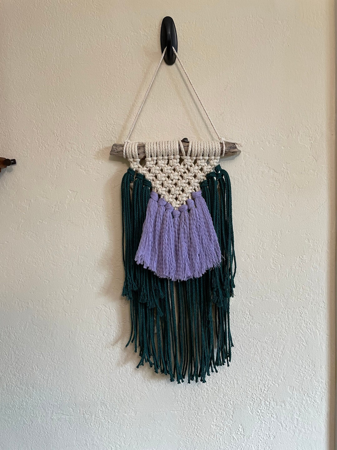 Tri Color Macrame Wall Hanging // Macrame Wall Art // Macrame Wall ...