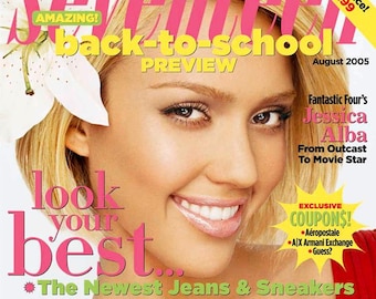 Seventeen Magazine August 2005 – Vintage Digital Download – PDF Back Issue – Jessica Alba Cover