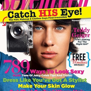 Vintage Seventeen Magazine November 2006 - PDF Digital Download File - Teddy Geiger Cover
