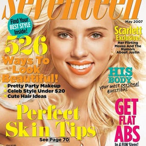 Vintage Seventeen Magazine May 2007 - PDF Digital Download File - Scarlett Johansson Cover