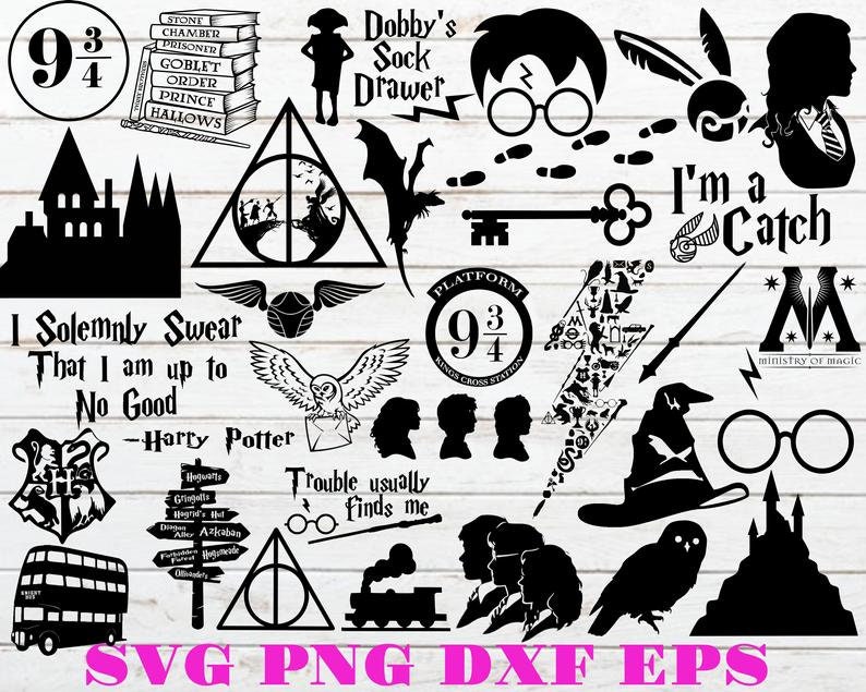 Download Harry Potter svg bundle over 3500 files png dxf svg | Etsy