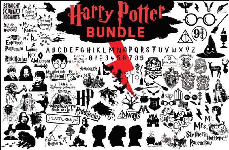 Download Harry Potter svg bundle over 3500 files png dxf svg | Etsy