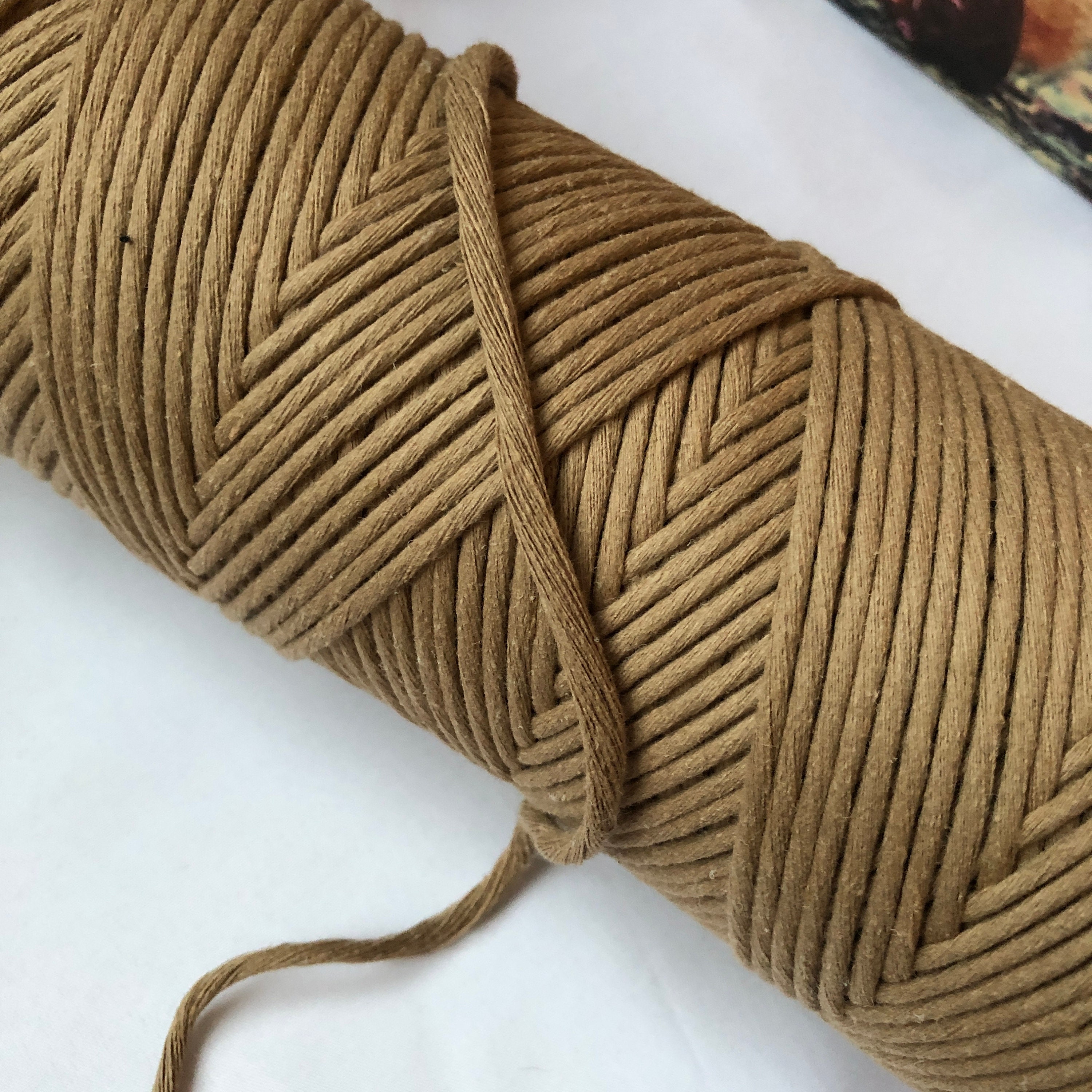 Macrame cotton cord 4mm 200mt/219yds Single twist Etsy