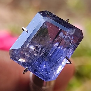 BLUE IOLITE CRYSTAL - Natural Blue Iolite Faceted Gemstone, Wholesale Natural Blue Iolite Crystal Faceted Gemstone For Jewellery Making