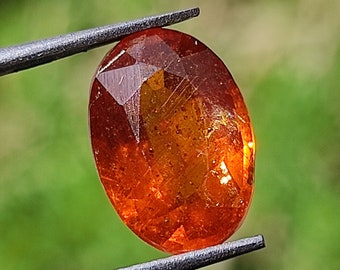 KYANITkristall - Sällsynt orange kyanitfasetterad kristall - Kyanit lös cabochon - helande kristall - Metafysisk kristall - Orange nyans kyanit