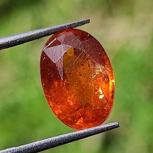 KYANITE Crystal - Rare Orange Kyanite Faceted Crystal - Kyanite loose cabochon - healing crystal - Metaphysical crystal -Orange tint kyanite