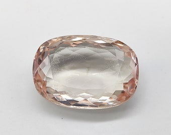 Kunzita facetada - Cristal de kunzita rosa natural - Gema facetada - Piedra tallada de kunzita rosa natural - Gema de kunzita para joyería