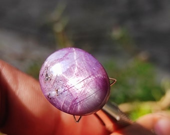 STAR RUBY CRYSTAL - Natural Corundum Star Ruby Smooth Cabochon Gemstone - Healing Crystal - Wholesale Natural Star Ruby Cabochon Gemstone