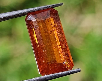 KYANITkristall - Sällsynt orange kyanitfasetterad kristall - Kyanit lös cabochon - helande kristall - Metafysisk kristall - Orange nyans kyanit