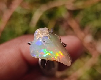 ETHIOPIAN FIRE OPAL Crystal - Natural Fire Opal Raw Tumble Gemstone - Healing Crystal - Wholesale Natural Ethiopian Fire Opal Raw Crystal