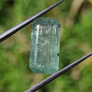 KYANITE Crystal - Rare Green Kyanite Faceted Crystal - Kyanite loose cabochon - healing crystal - Metaphysical crystal - Green tint kyanite