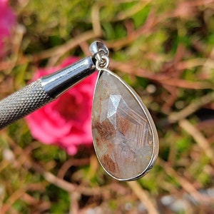 SAPPHIRE Pendant - Natural Sapphire Silver Pendant - Handmade Jewelry - Natural Sapphire Pendant - Sterling silver Pendant, Healing Crystal
